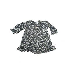 Didi & Friends Toddler Girl Printed Cotton Floral Pattern Long Sleeve Dress 971-1-064-0703-45