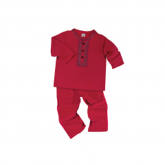 Fiffy Boy Raya Fashion Malay Boy Suit Baju Melayu (2323053) - Red