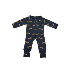 Little Star 2-way Zip Sleeping Suit with Flip Mitten & Booties Cover (LS55301-B)