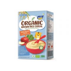 Tenten Organic Brown Rice Cereal - Apple & Spinach 80G