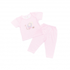 Baby Hippo Infant  Eyelet  (HBS01233-19002-PNK)- PINK