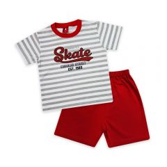 CUDDLES TODDLER BOY FASHION SUIT SET (BSW1006) - RED