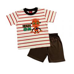 Cuddles Toddler Boy Fashion Suit Set (BSW1006) - Dark Brown