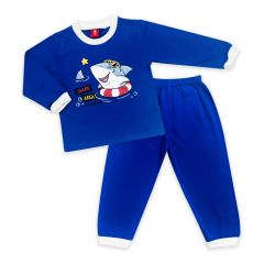 Cuddles Toddler Fashion Pyjamas Suit Set  (BSW1007) – BLUE