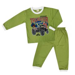 Cuddles Toddler Boy Fashion Pyjamas Suit Set (BSW1007) -Green