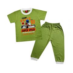 Cuddles Toddler Boy Fashion Pyjamas Suit Set (BSW1007) - Olive Green