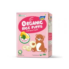 Tenten Organic Rice Puffs - Cheese & Broccoli 30G
