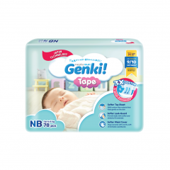 Genki! Genki Tape Diapers Mega Pack NB78