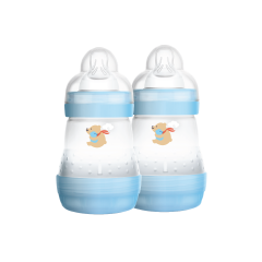 MAM Easy Start Anti Colic Colors of Nature Bottle (160ml x 2) - Blue Bear/Pink Tiger/Brown Sealion