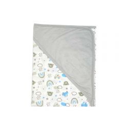 Baby Hippo Blanket (HAL0124-25001) - Blue