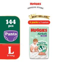 HUGGIES AirSoft Pants Diapers L36 (4 packs) 