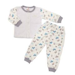 Baby Hippo Eyelet Zebra (HBS0824-23041) - White