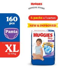 Huggies Dry Tape Diapers XL40 (4 packs) - Fastest Absorbing Baby Diaper