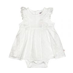 Baby Kiko Girl Romper Dress (KFR0324-69014) - White