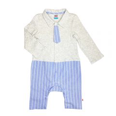 Baby Kiko Boy Romper Long Sleeve  (KFR0324-69015) - Melange