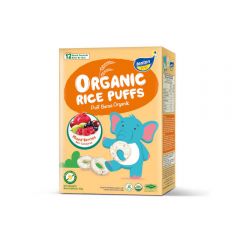 Tenten Organic Rice Puffs - Mixed Berries 30G