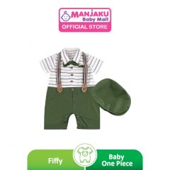 Fiffy Boy Fashion Romper Suit with Hat (2323039) - Green