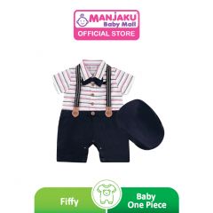 Fiffy Boy Fashion Romper Suit with Hat (2323039) - Blue