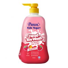 Pureen Kids Yogurt Head To Toe Wash (750ml) - Natural/Apple/Peach Mango/Raspberry/Bubble Gum