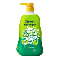 Pureen Kids Yogurt Head To Toe Wash (750ml) - Natural/Apple/Peach Mango/Raspberry/Bubble Gum