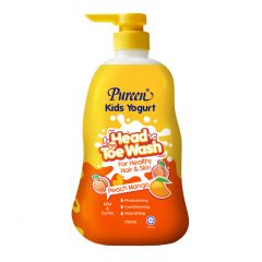 Pureen Kids Yogurt Head To Toe Wash (750ml) - Natural/Apple/Peach Mango/Raspberry/Bubble Gum