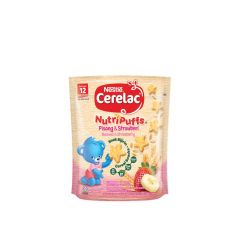 Nestle Cerelac Nutripuffs Toddler Snacks Banana & Strawberry (50g)