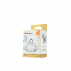 Simba Round Hole Mother's Touch Anti-Colic Nipple - Wide Neck (2 Pcs)