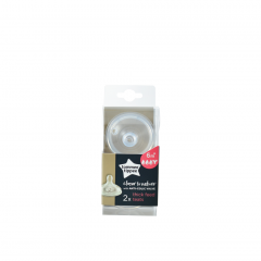 Tommee Tippee Closer To Nature Teat - Thick Feed (2 Pcs)